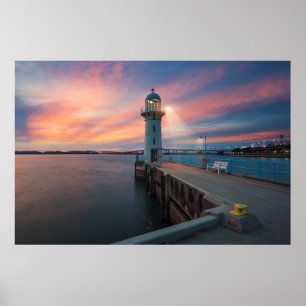 Poster Marina des tombolas de phare, Singapour