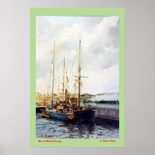 Poster Marina/Mariña/Mer (Devant)