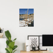 Poster Marina, Port de Soller, côte ouest, Majorque, (Bureau à domicile)