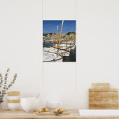 Poster Marina, Port de Soller, côte ouest, Majorque, (Cuisine)