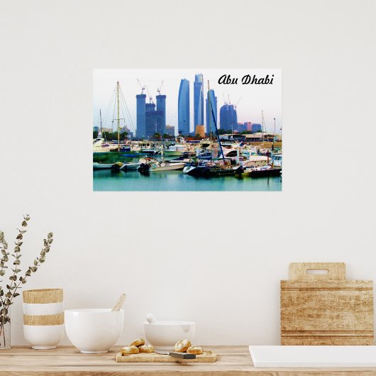 Poster Marina surveillée (Cuisine)