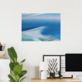 Poster Marine à vague bleue par Georgia O'Keeffe (Bureau à domicile)