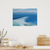 Poster Marine à vague bleue par Georgia O'Keeffe (Cuisine)