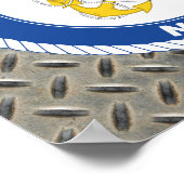 Poster Marine américaine | Officier Crest (Coin)