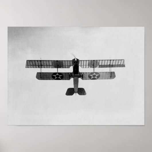 Poster Marine Biplane effectuant une boucle - WW1 - 1918 (Devant)