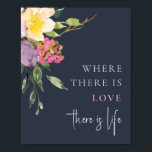 Poster Marine Blush Jaune Bourgogne L'amour floral C'est<br><div class="desc">Si vous avez besoin d'une personnalisation supplémentaire,  n'hésitez pas à m'envoyer un message sur yellowfebstudio@gmail.com .</div>