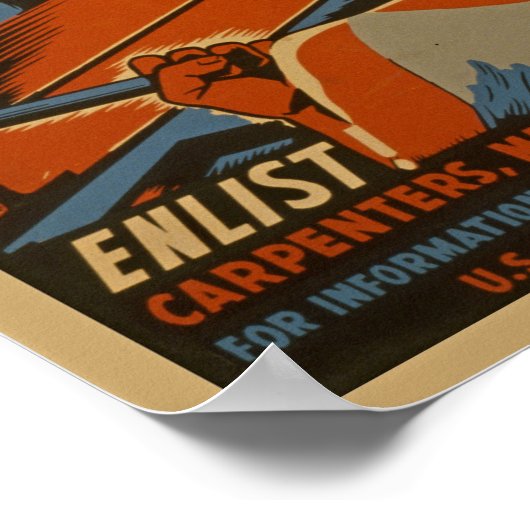 Poster Marine - Constructeurs (Coin)