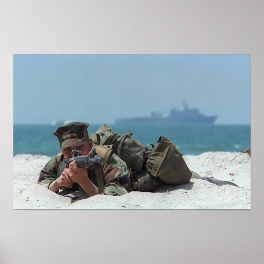Poster Marine Covers Beach Advance (Devant)