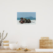 Poster Marine Covers Beach Advance (Cuisine)