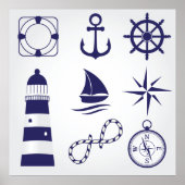 Poster Marine Elements (Devant)