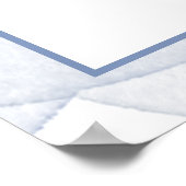 Poster #Marine Nautique+Aquarelle bleu Dusty (Coin)