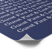 Poster Marine Palm Tropical Botanical Welcome Mariage (Coin)