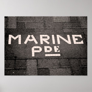 Poster Marine Parade, Napier, Nouvelle-Zélande