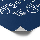 Poster Marine Trouvez votre siège Profitez d'un verre pou (Coin)