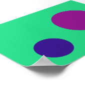 Poster Marine violette verte (Coin)