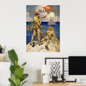 Poster Marines (Bureau à domicile)