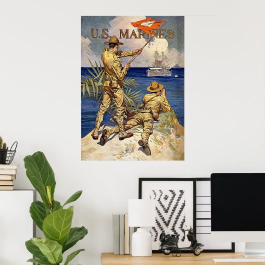 Poster Marines (Bureau à domicile)