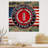 Poster Marines des États-Unis : Adjudant-chef cinq (Adjud (Cuisine)