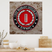 Poster Marines des États-Unis : Adjudant-chef cinq (Adjud (Cuisine)