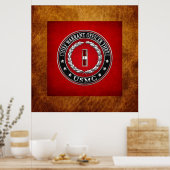 Poster Marines des États-Unis : Adjudant-chef trois (USMC (Cuisine)