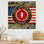 Poster Marines des États-Unis : Premier lieutenant (USMC (Cuisine)