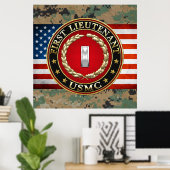 Poster Marines des États-Unis : Premier lieutenant (USMC (Bureau à domicile)