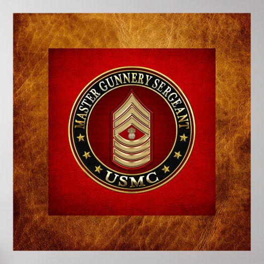 Poster Marines des États-Unis : Sergent-chef de l'armée d (Devant)