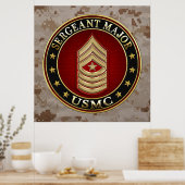 Poster Marines des États-Unis : Sergent-major (SgtMaj de  (Cuisine)