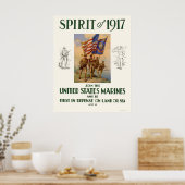 Poster Marines - Esprit de 1917 (Cuisine)