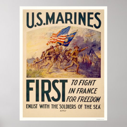 Poster Marines - La première bataille pour la liberté en (Devant)