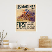 Poster Marines - La première bataille pour la liberté en (Cuisine)