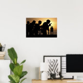 Poster Marines tire des pistolets de 9mm (Bureau à domicile)