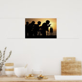 Poster Marines tire des pistolets de 9mm (Cuisine)