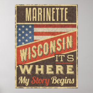 Poster Marinette Wisconsin