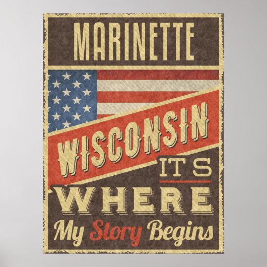Poster Marinette Wisconsin (Devant)
