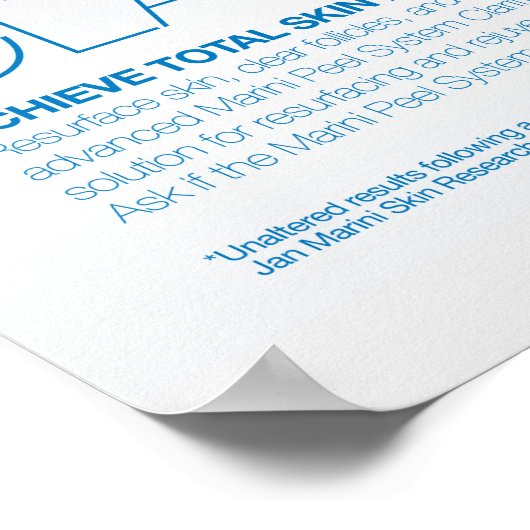 Poster Marini Peel Clarify Résultats 18x24" (Coin)