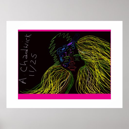 Poster Marionnette aux couleurs vives (Devant)