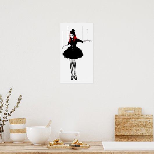 Poster marionnette de cabaret (Cuisine)
