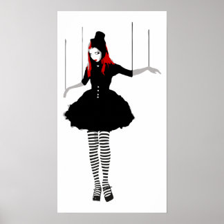 Poster marionnette de cabaret