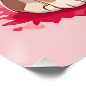 Poster Marionnettes de la Saint-Valentin mignonnes avec c (Coin)