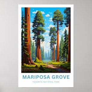 Poster Mariposa Grove Parc national Yosemite Imprimer