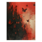 Poster Mariposas de Luna Sangrienta: Vuelo Surrealista. (Devant)