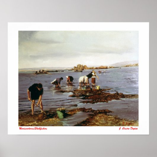 Poster Mariscadoras/Shellfishers (Devant)