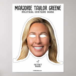 Poster Marjorie Taylor Greene Costume Masque