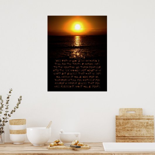 Poster Mark 11:22-24 (Cuisine)