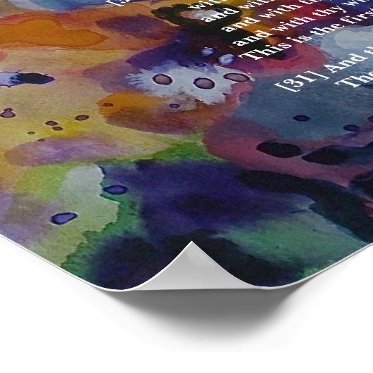 Poster Mark 12:28-31 (Coin)