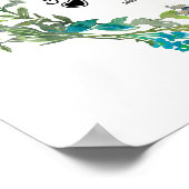 Poster Mark 12:31 Aimez votre voisin comme vous Fleurs (Coin)