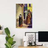 Poster Mark 12:41-44 Une Veuve Donne Tout Ce Qu'Elle A (Bureau à domicile)