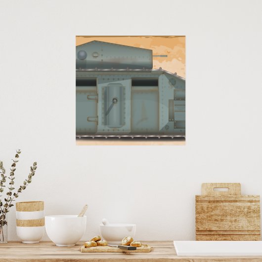 Poster Mark 1 Tank britannique (Cuisine)