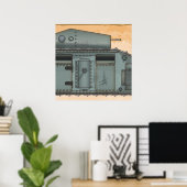 Poster Mark 1 Tank britannique (Bureau à domicile)